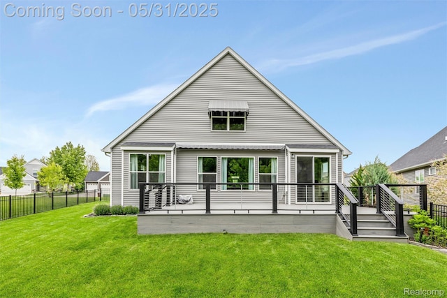 4280 Rolling Meadow Ln, Ypsilanti, MI 48197 - rear view of house featuring a deck