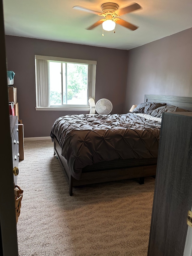 26760 Joy Rd Unit E12, Redford, MI 48239 - carpeted bedroom featuring ceiling fan