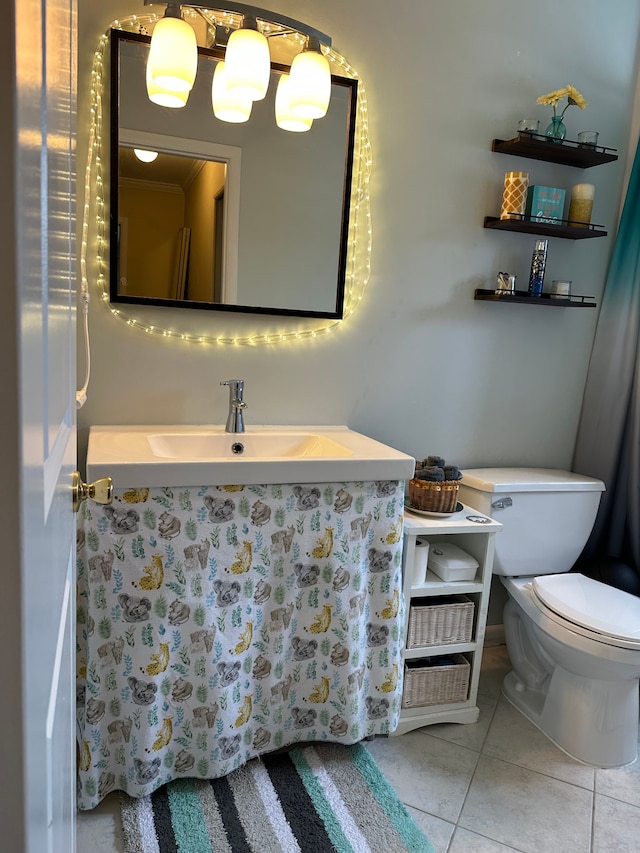 26760 Joy Rd Unit E12, Redford, MI 48239 - bathroom featuring tile patterned flooring, toilet, and vanity
