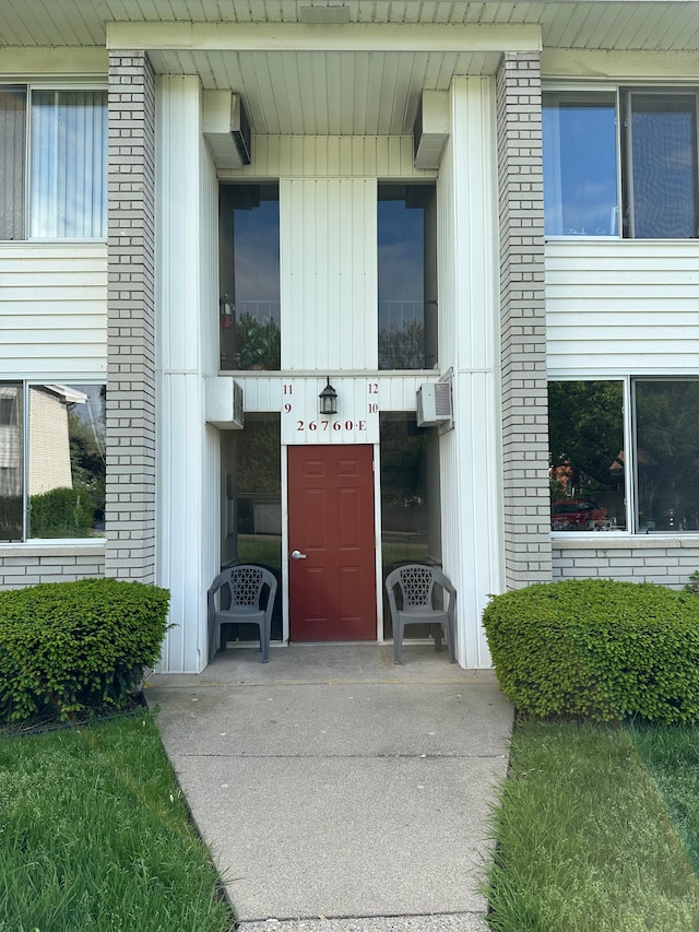 26760 Joy Rd Unit E12, Redford, MI 48239 - entrance to property featuring a wall mounted AC