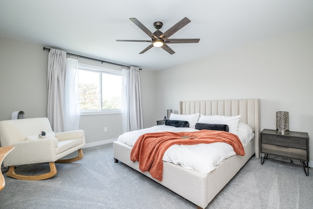 18767 Millar Rd, Clinton Township, MI 48036 - bedroom with carpet floors, baseboards, and a ceiling fan