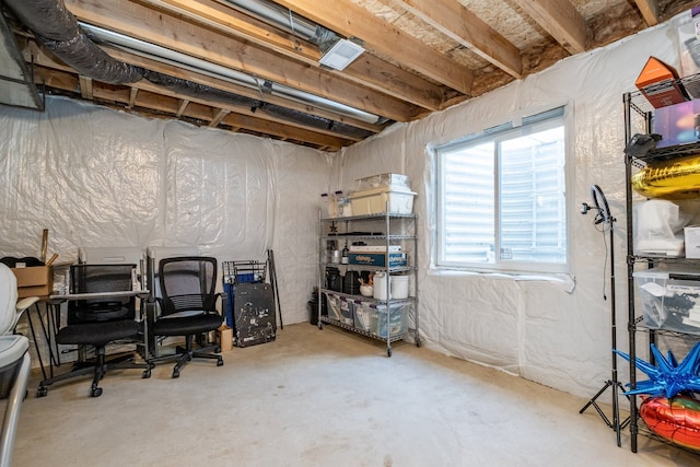 18767 Millar Rd, Clinton Township, MI 48036 - below grade area with a desk