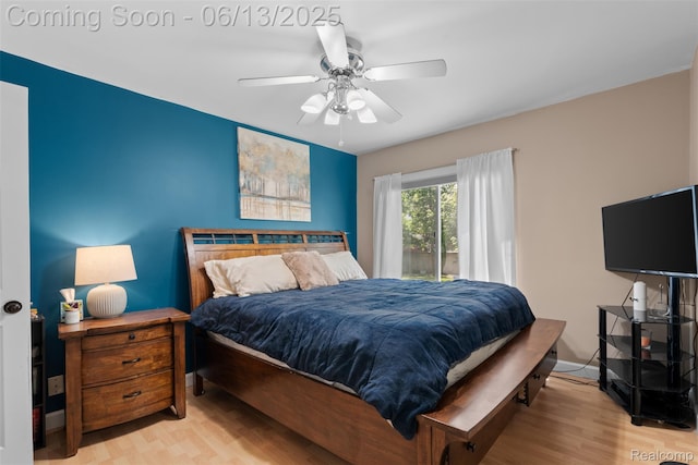 7416 Gerald Ave, Warren, MI 48092 - bedroom with wood finished floors and ceiling fan