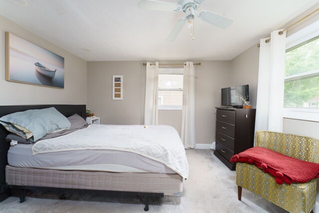 466 Wayland Ave, East Lansing, MI 48823 - bedroom featuring light colored carpet and a ceiling fan