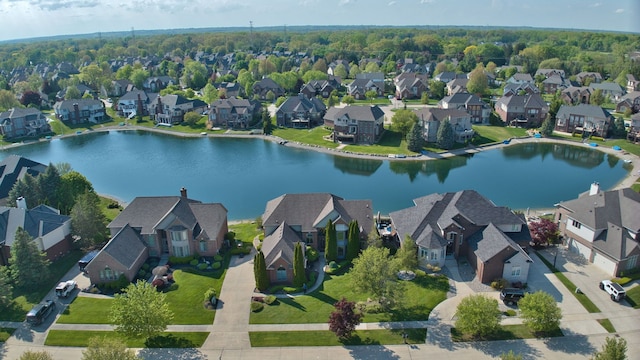 54545 Pelican Ln, Shelby Twp, MI 48315 - aerial perspective of suburban area with a nearby body of water