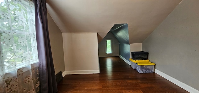 95 Mapleton Rd, Grosse Pointe Farms, MI 48236 - additional living space featuring vaulted ceiling, wood finished floors, and baseboards
