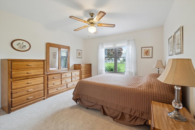 11928 Shenandoah Unit 3, South Lyon, MI 48178 - bedroom with carpet floors and a ceiling fan