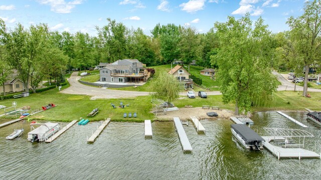 282 Evans Trl, Tipton, MI 49287 - view of subject property with a nearby body of water and a tree filled landscape