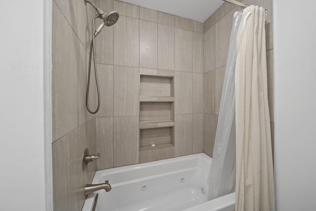 282 Evans Trl, Tipton, MI 49287 - bathroom with a combined bath / shower with jetted tub
