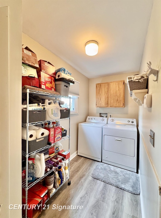 2880 Wurtzel Dr, Freeland, MI 48623 - washroom with washer and dryer and light wood finished floors