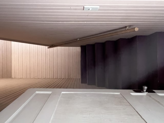 view of relaxing sauna