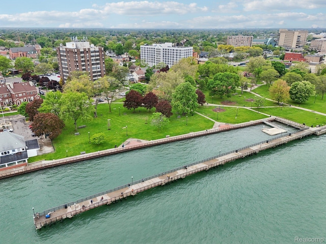 781 2nd St Unit 61, Wyandotte, MI 48192 - aerial view of a large body of water