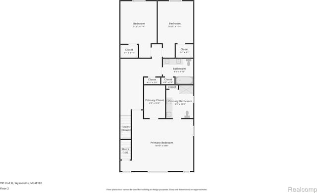 781 2nd St Unit 61, Wyandotte, MI 48192 - room layout