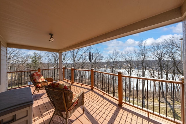 5001 Forest Vly, Clarkston, MI 48348 - deck with a water view and an outdoor hangout area