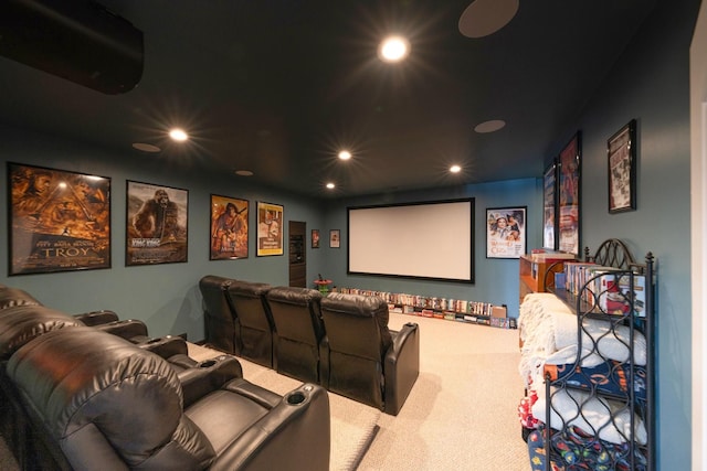 5001 Forest Vly, Clarkston, MI 48348 - carpeted home theater room with recessed lighting