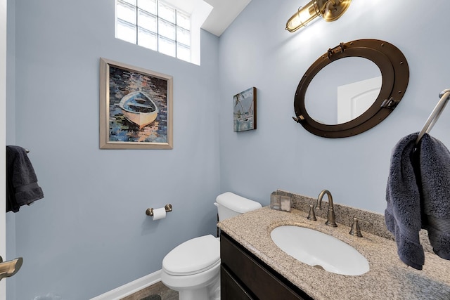 5001 Forest Vly, Clarkston, MI 48348 - half bath with toilet, vanity, and baseboards