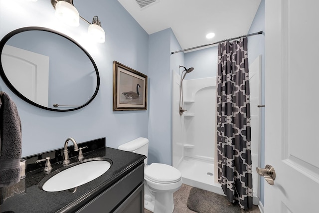 5001 Forest Vly, Clarkston, MI 48348 - bathroom with a stall shower, toilet, and vanity