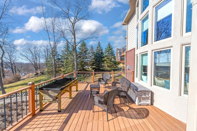 5001 Forest Vly, Clarkston, MI 48348 - view of wooden deck