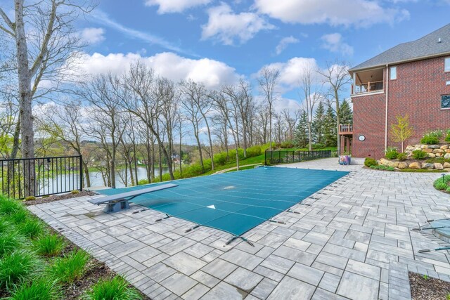 5001 Forest Vly, Clarkston, MI 48348 - view of pool with a patio, a water view, and fence