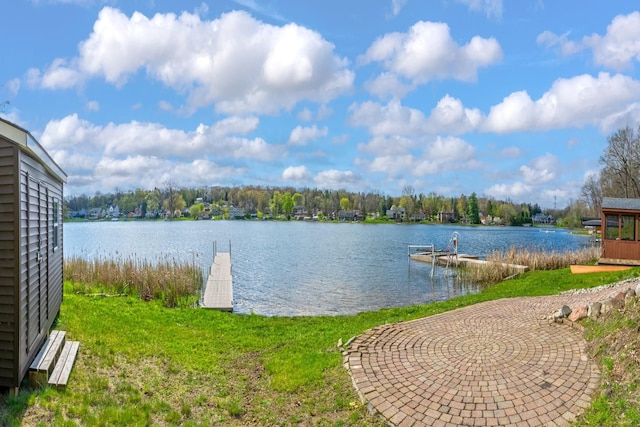 5001 Forest Vly, Clarkston, MI 48348 - water view with a dock