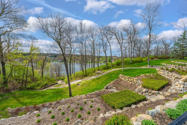 5001 Forest Vly, Clarkston, MI 48348 - view of grassy yard featuring a water view