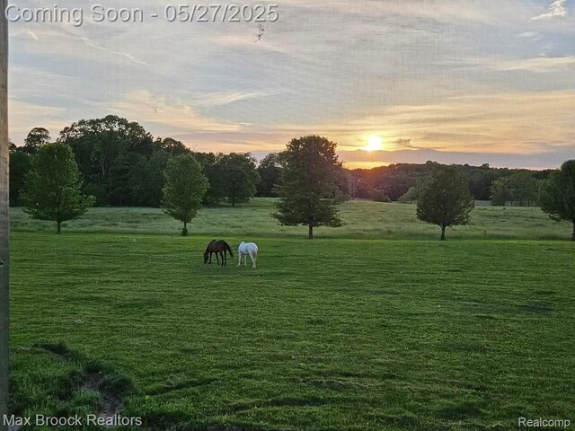 58282 Savage Rd, Vandalia, MI 49095 - surrounding community with a lawn and a view of rural / pastoral area