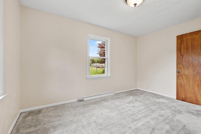 8118 Bruning St, Portage, MI 49002 - carpeted spare room with a baseboard heating unit and baseboards