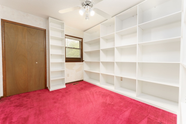 4384 Dexter Pinckney Rd, Dexter, MI 48130 - spacious closet with carpet floors and a ceiling fan