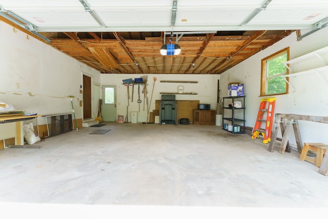 4384 Dexter Pinckney Rd, Dexter, MI 48130 - garage featuring a garage door opener