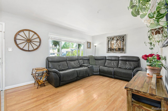 2426 Camel Dr, Sterling Heights, MI 48310 - living area featuring light wood-type flooring and baseboards
