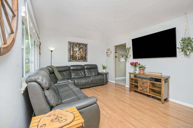 2426 Camel Dr, Sterling Heights, MI 48310 - living area featuring light wood-type flooring and baseboards