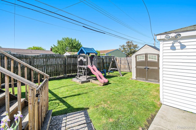 2426 Camel Dr, Sterling Heights, MI 48310 - view of yard featuring a playground