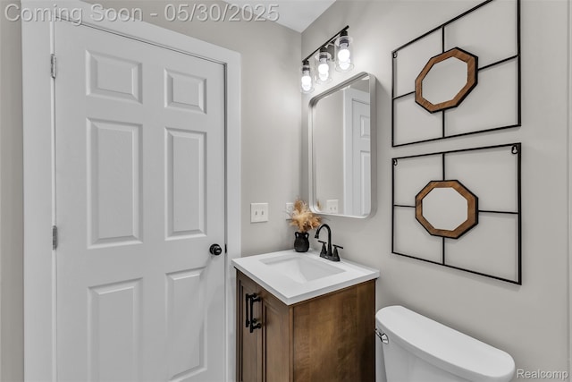 22929 Wrexford Dr, Southfield, MI 48033 - half bathroom with vanity and toilet