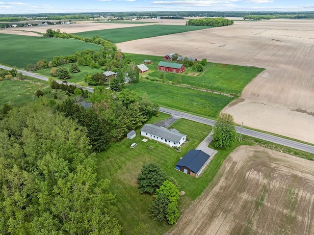 19354 Bueche Rd, New Lothrop, MI 48460 - aerial view of property's location with rural landscape