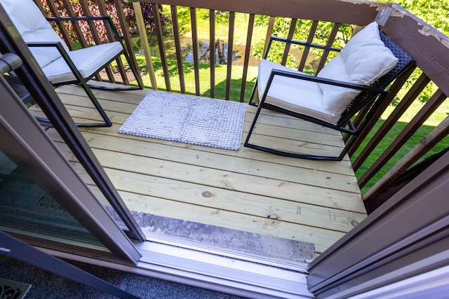 38554 Lanse Creuse St, Harrison Township, MI 48045 - view of wooden terrace
