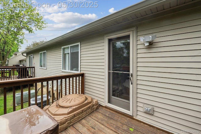 326 Redmaple Ln, Brighton, MI 48116 - deck featuring a grill
