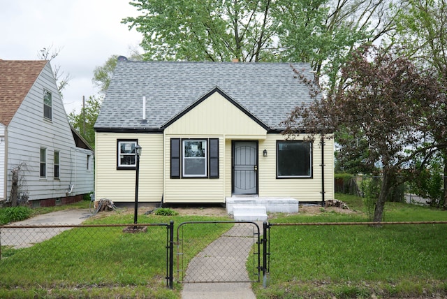 19926 Mendota St, Detroit, MI 48221 - view of front of property featuring a gate and roof with shingles