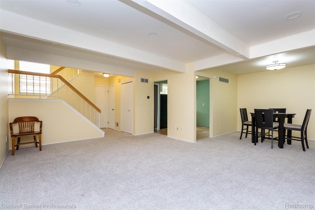 3531 Burbank Dr, Ann Arbor, MI 48105 - basement with carpet flooring and stairway