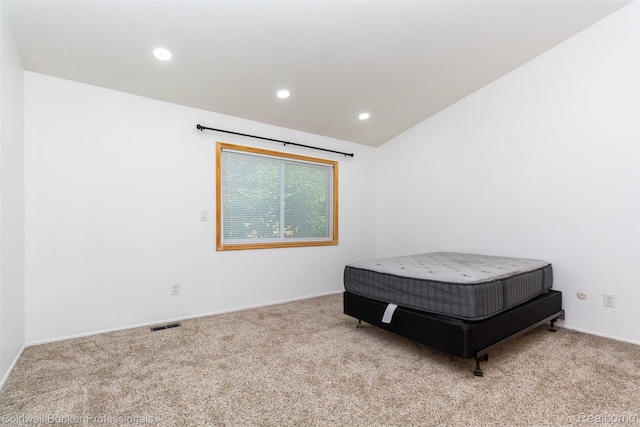 3531 Burbank Dr, Ann Arbor, MI 48105 - bedroom featuring carpet, recessed lighting, lofted ceiling, and baseboards