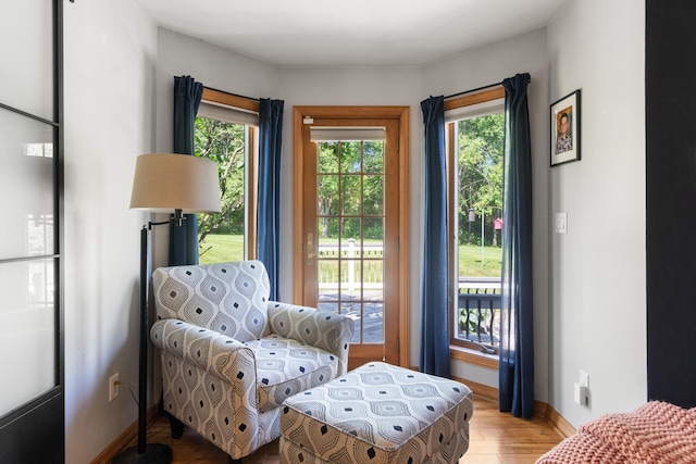7918 Dan Patch Dr, Jackson, MI 49201 - sitting room with wood finished floors and baseboards