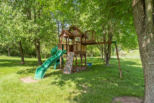 7918 Dan Patch Dr, Jackson, MI 49201 - view of playground with a lawn
