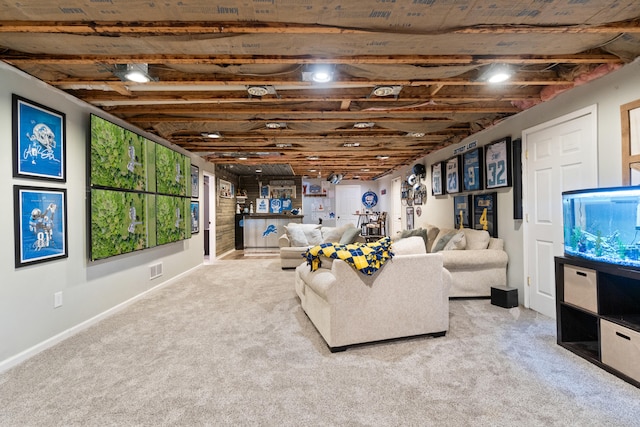 7918 Dan Patch Dr, Jackson, MI 49201 - living room with carpet flooring and baseboards