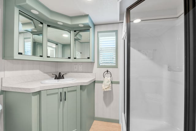 2301 Water St, Port Huron, MI 48060 - bathroom featuring a shower stall and vanity