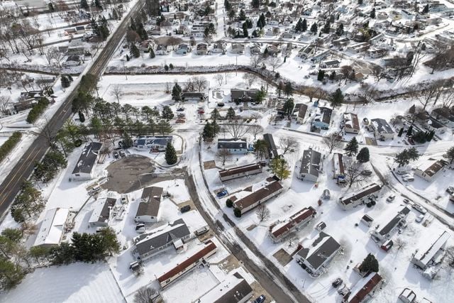 25 Hunters Rill, Lapeer, MI 48446 - view of snowy aerial view
