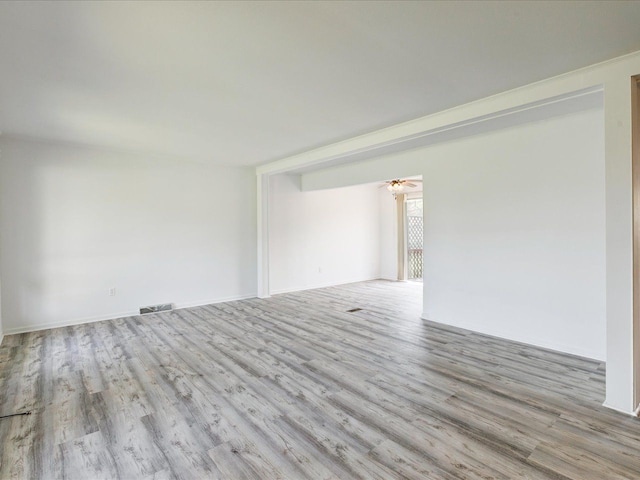 5943 Avalon Cir, Lexington, MI 48450 - unfurnished room with wood finished floors and ceiling fan