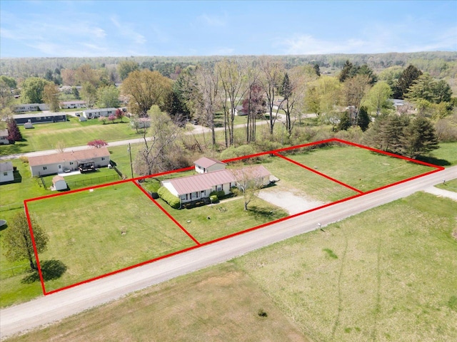 5943 Avalon Cir, Lexington, MI 48450 - aerial view of property's location with property boundaries highlighted