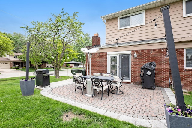 view of patio / terrace featuring grilling area