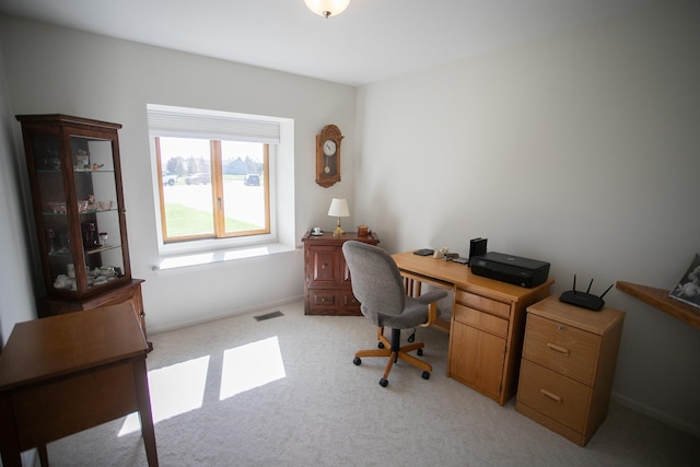 1820 Elk Ct, Owosso, MI 48867 - office area with light colored carpet and baseboards