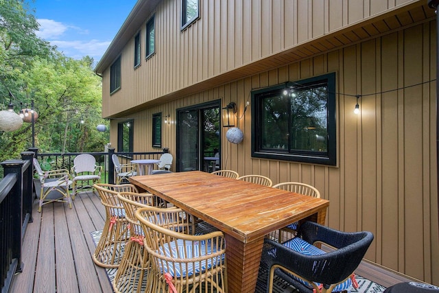 2315 Adare Rd, Ann Arbor, MI 48104 - wooden terrace with outdoor dining space