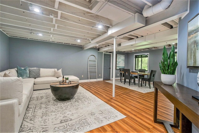 2315 Adare Rd, Ann Arbor, MI 48104 - living area with wood finished floors and baseboards